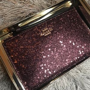 Coach Glitter Wristlet
